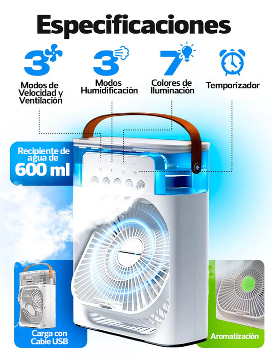 VENTILADOR HUMIDIFACADOR 3 EN 1